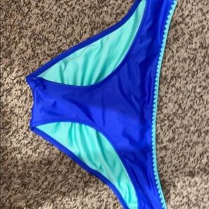 Blue bikini bottoms